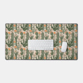 Colorful Cactus Pattern Bureaumat (Keyboard & Muis)