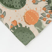 Colorful Cactus Pattern Fleece Deken (Hoek)