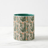 Colorful Cactus Pattern Mok (Midden)