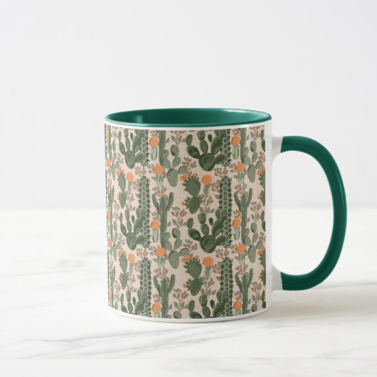 Colorful Cactus Pattern Mok (Rechts)