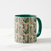 Colorful Cactus Pattern Mok (Voorkant rechts)