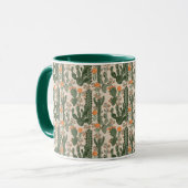 Colorful Cactus Pattern Mok (Voorkant links)