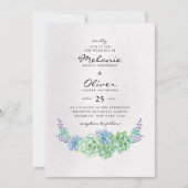 Colorful Cactus Wedding Kaart (Voorkant)