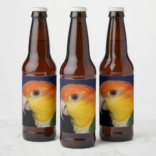 Colorful Caique Parrot Bier Etiket