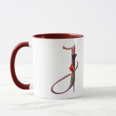 Colorful Calla Initiaal J Mok (Links)