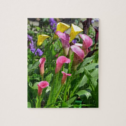 Colorful calla lily bloemen legpuzzel (Verticaal)