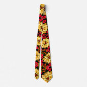 Colorful Calla Lily Pattern Stropdas (Achterkant)