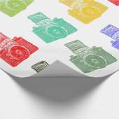 Colorful Cameras Cadeaupapier (Hoek)