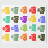 Colorful Cameras Cadeaupapier (Vlak)