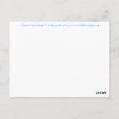 Colorful Cancer Angel Briefkaart (Achterkant)