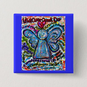 Colorful Cancer Angel die Kunst Button of pin schi