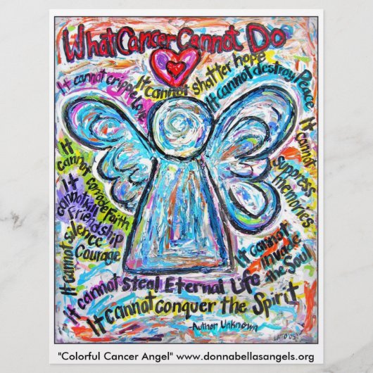 Colorful Cancer Angel Flyer (Voorkant)