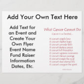 Colorful Cancer Angel Flyer (Achterkant)