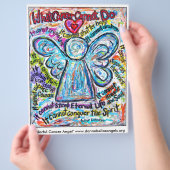 Colorful Cancer Angel Flyer (Hand)