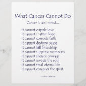 Colorful Cancer Angel Flyer (Achterkant)