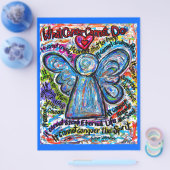 Colorful Cancer Angel Flyer (Enkel)