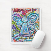 Colorful Cancer Angel Mousepad Muismat (Met muis)