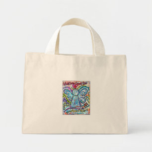 Colorful Cancer Angel Painting Mini Tote Bag