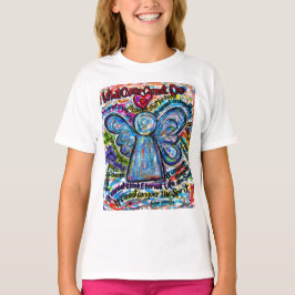 Colorful Cancer Angel T-shirt (Angel Front & Poem)