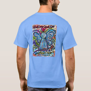 Colorful Cancer Angel T-shirt (schilderen op achte