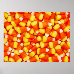 Colorful Candy Corn Poster