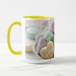 Colorful Candy Hearts Love Mug