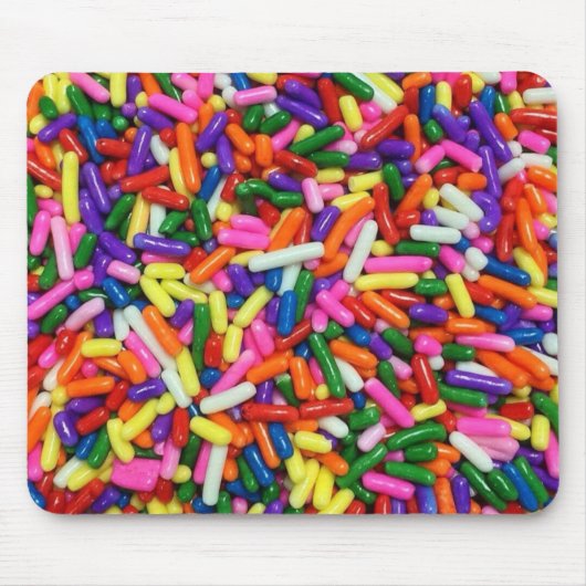 Colorful Candy Sprinkles Muismat (Voorkant)