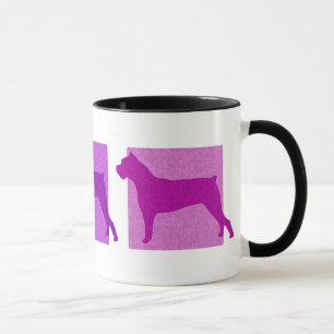 Colorful Cane Corso Silhouettes Mok