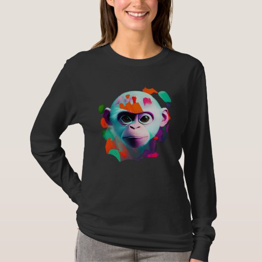 Colorful Capuchin Monkey T-shirt (Voorkant)