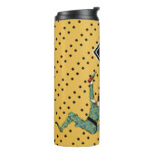 Colorful Carnival Festival Monogramed Initialen Thermosbeker (Gedraaid links)