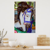 Colorful Carousel Horse Poster (Keuken)