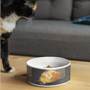 Colorful Carp Fish Photo Pattern Pet Voerbakje