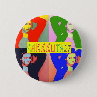Colorful Carrlita27 Button! Ronde Button 5,7 Cm