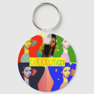 Colorful Carrlita27 Button! Sleutelhanger