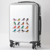 Colorful Cartoon Bird Sticker Set (Sur valise)