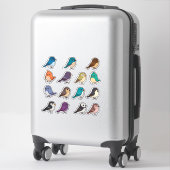 Colorful Cartoon Bird Sticker Set (Sur valise)