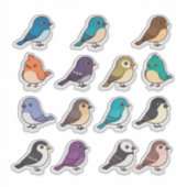 Colorful Cartoon Bird Sticker Set (Devant)