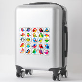 Colorful Cartoon Bird Sticker Set (Sur valise)