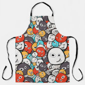 Colorful Cartoon Monsters Schort (Voorkant)