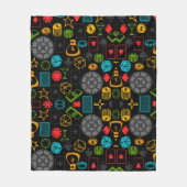 Colorful Casino Icons Fleece Deken (Voorkant)