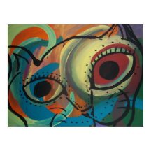 Colorful Cat Abstract