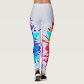 Colorful Cat Art Leggings (Achterkant)