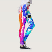 Colorful Cat Art Leggings (Rechts)