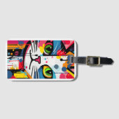 Colorful Cat Bagagelabel (Voorkant (horizontaal))