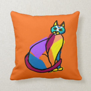Colorful Cat Hero Kussen