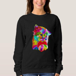 Colorful Cat Kitten Trui