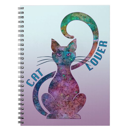Colorful Cat Lover Notitieboek (Voorkant)