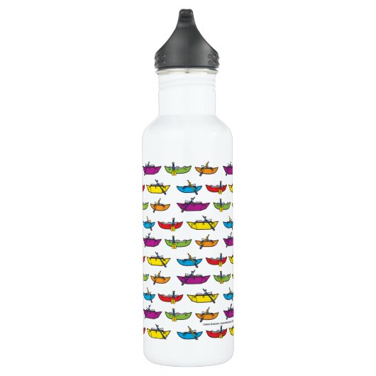 Colorful Catboat Pattern Whitewater Waterfles (Rechts)