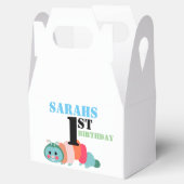 Colorful Caterstone First Birthday Bedankdoosjes (Geopend)