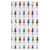 Colorful Cats Monogram Gift Bag Klein Cadeauzakje (Achterkant)